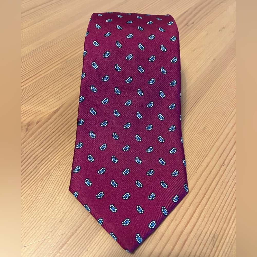 VTG Bert Pulitzer Jordan Marsh Silk Tie Paisley Made In USA Collectors Edition